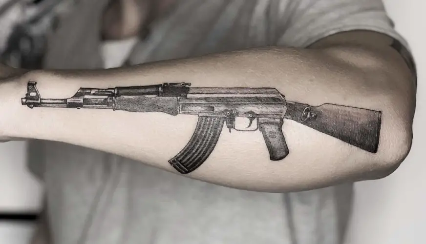 AK47 Tattoo Meaning & Symbolism