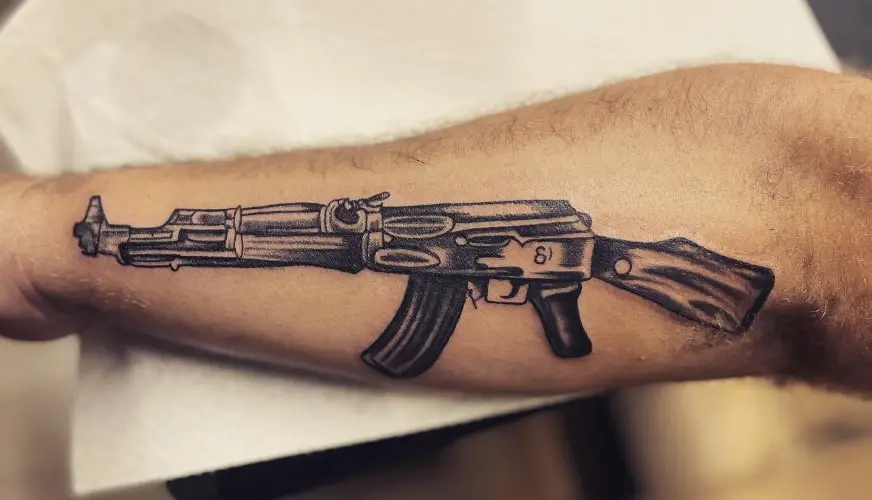 AK47 Tattoo Meaning & Symbolism