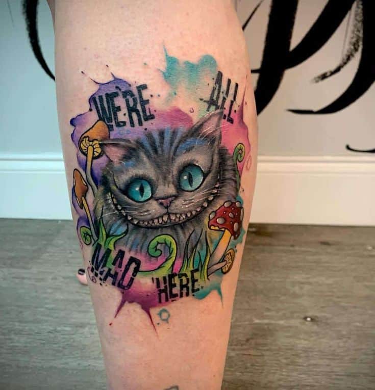 Cheshire Cat Tattoo Meaning & Symbolism