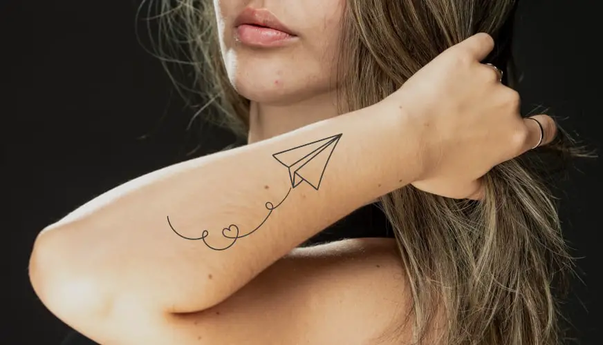 Paper Plane Tattoo Meaning