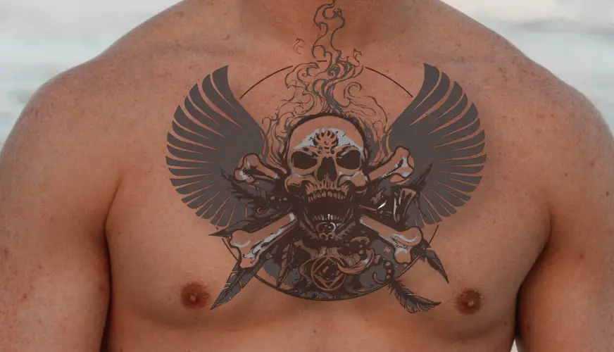 Skull with Wings Tattoo Meaning & Symbolism