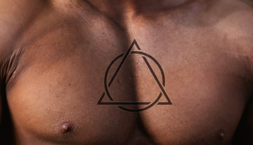 Circle with Triangle Inside Tattoo Meaning