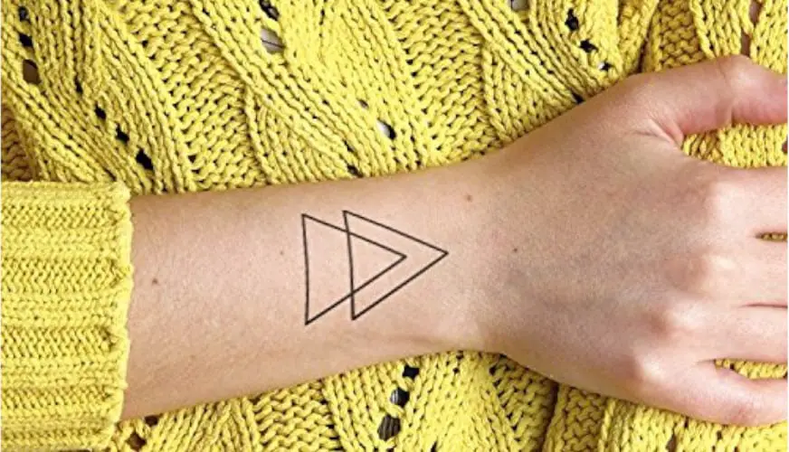 Double Triangle Tattoo Meaning