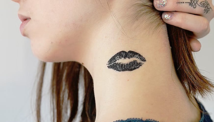 Lips on Neck Tattoo Meaning