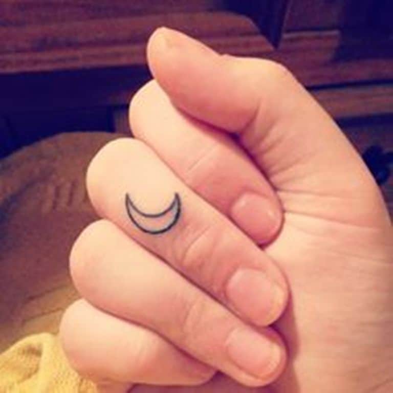 Moon on Finger Tattoo Meaning