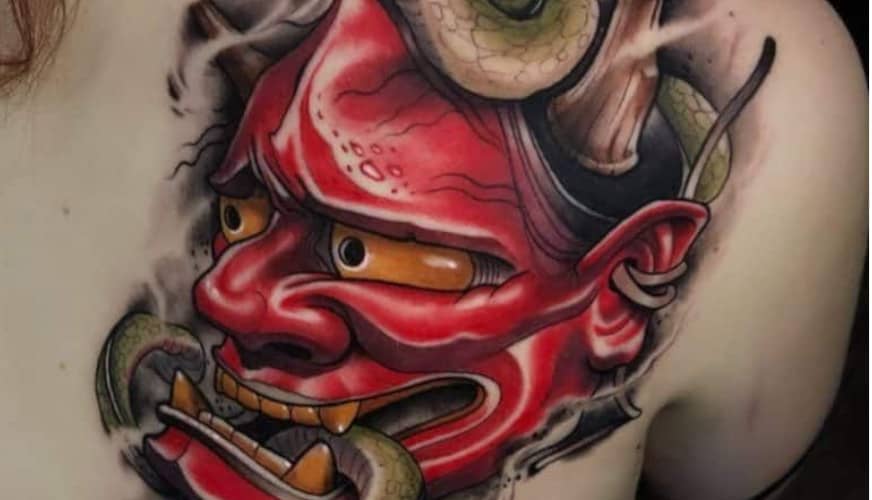 Oni Mask Tattoo Meaning